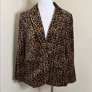 NWT BODEN VELOR  animal print jacket US 1618